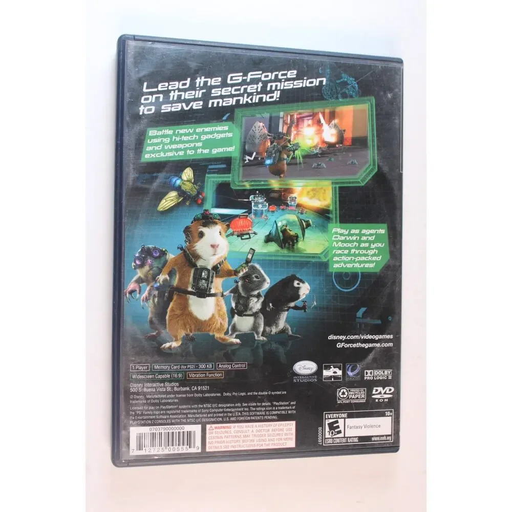 Disney G-Force (Sony PlayStation 2, PS2) Authentic, Complete, Tested/Works